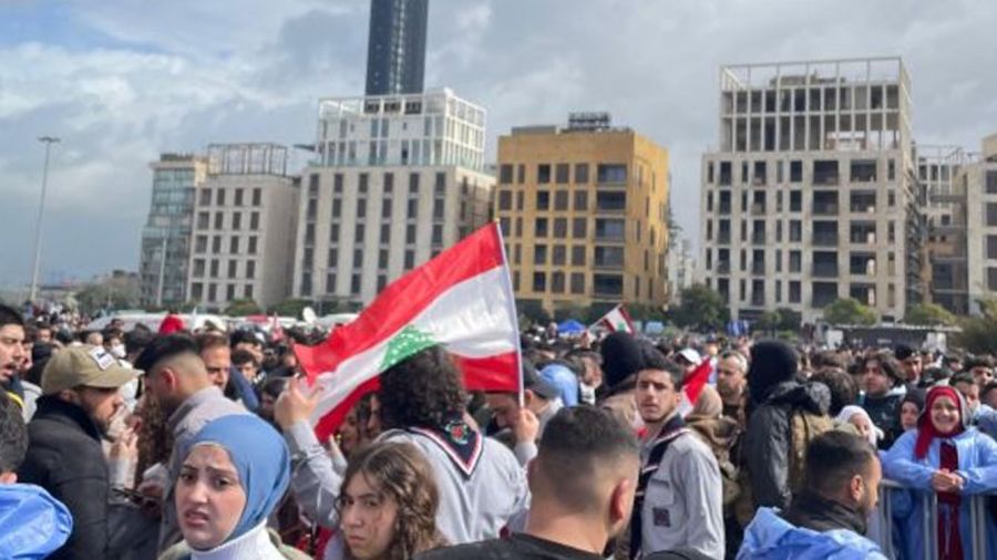 Rassemblements au centre-ville en hommage à Rafic Hariri