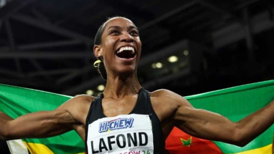 Victoire historique de la Dominiquaise Thea Lafond au triple saut