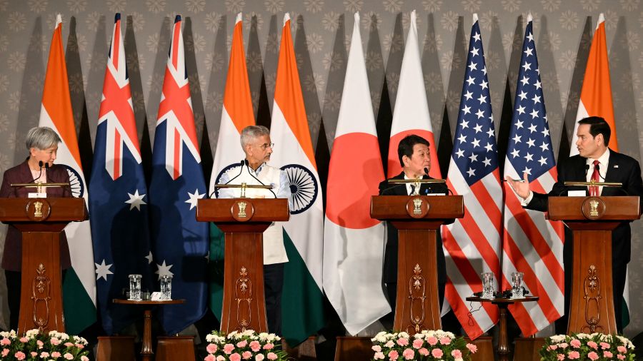 Rubio tente de relancer le Quad en Inde sur fond de tensions mondiales