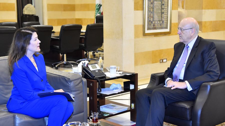 Dorothy Shea reçue par Najib Mikati