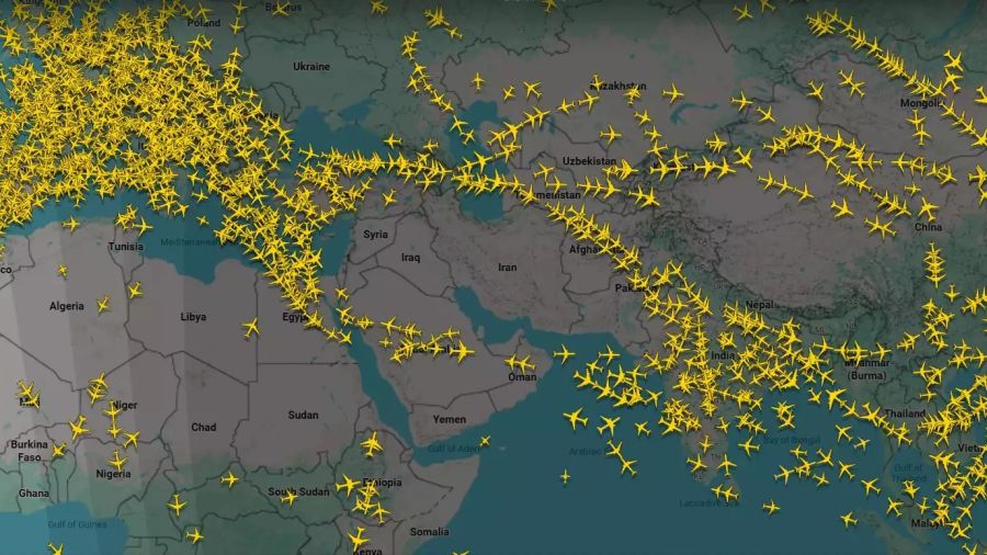 Le trafic aérien mondial paralysé par l’escalade