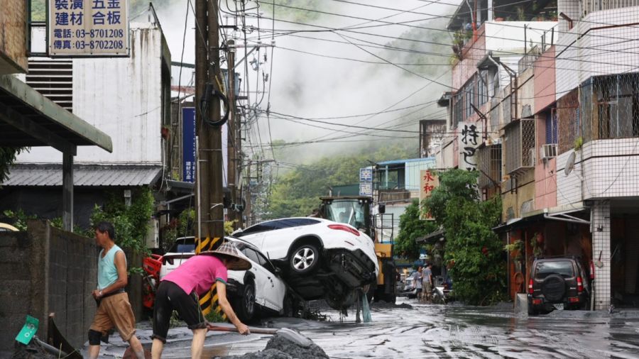 Typhon Ragasa: 14 morts,  152 personnes portées disparues  à Taïwan