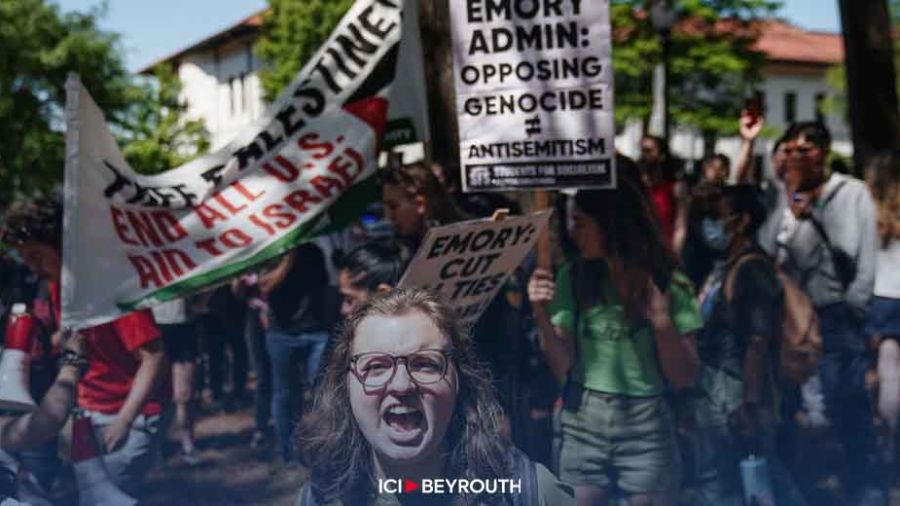 Manifestations pro-palestiniennes dans des campus aux États-Unis et en France