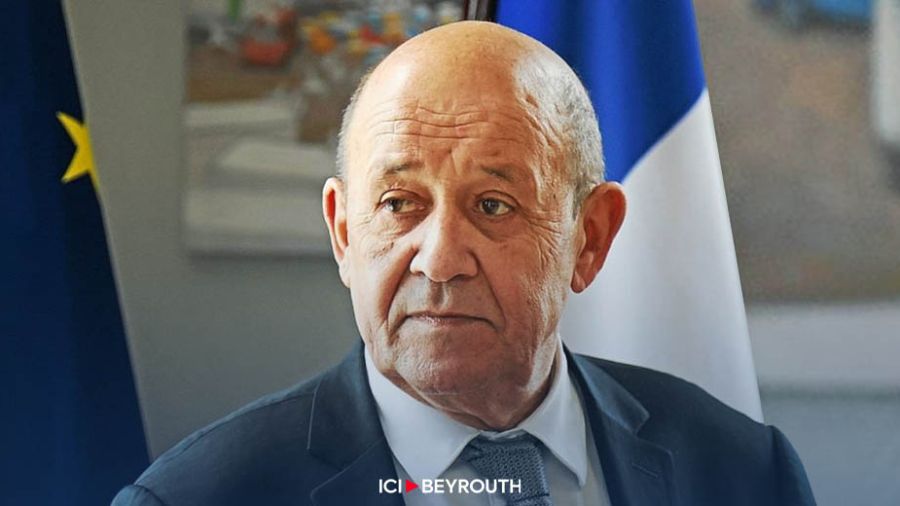 Le Drian s’entretient avec les ambassadeurs des Cinq