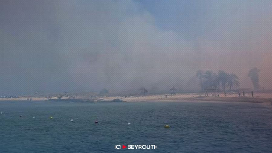 Incendie sur l’Île des Palmiers à Tripoli