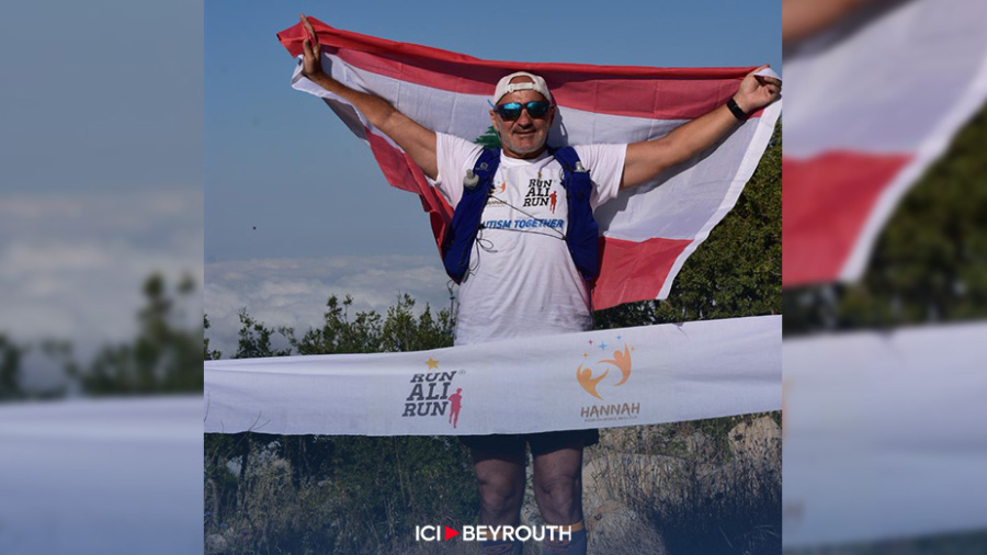 Le Libanais Ali Wehbi, coureur au grand cœur