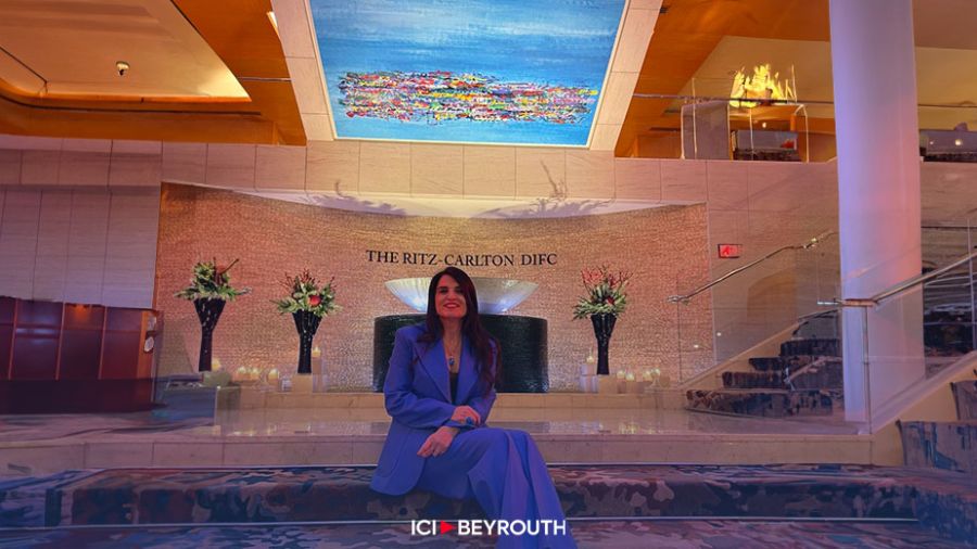 Une toile de Zeina Nader trône au Ritz Carlton DIFC de Dubai