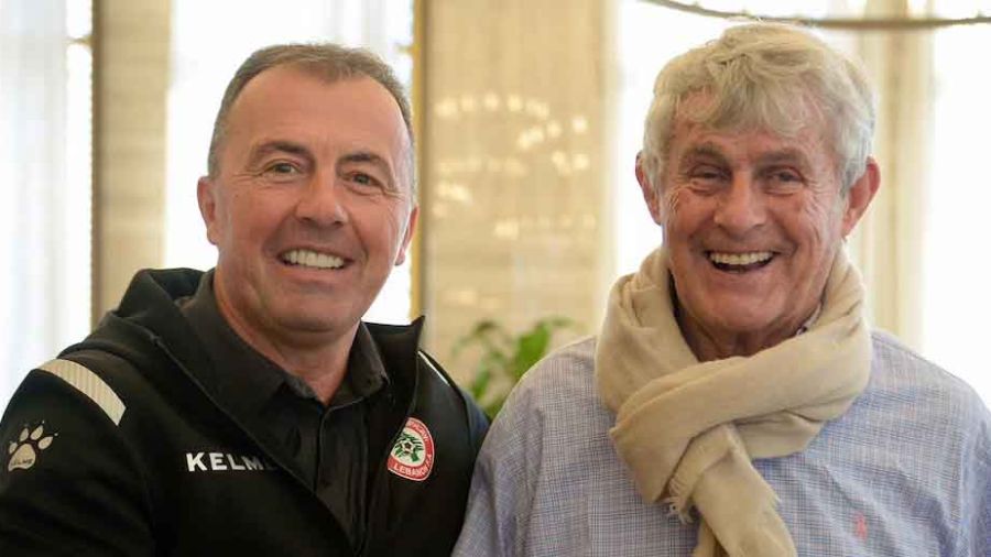Foot: Bora Milutinović rencontre l'équipe nationale libanaise