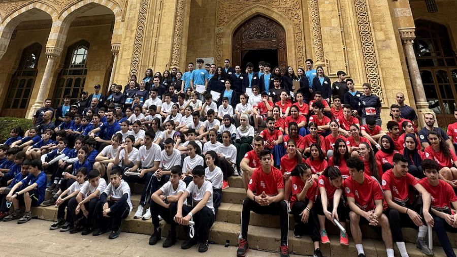 Course de relais à Beyrouth à 150 jours des JO de Paris
