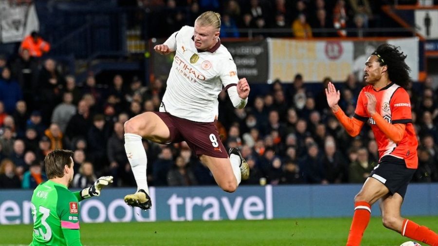 Coupe d'Angleterre: Manchester City qualifié avec cinq buts de Haaland
