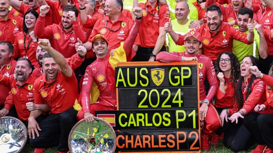 F1: doublé Ferrari avec Sainz devant Leclerc en Australie, Verstappen au tapis