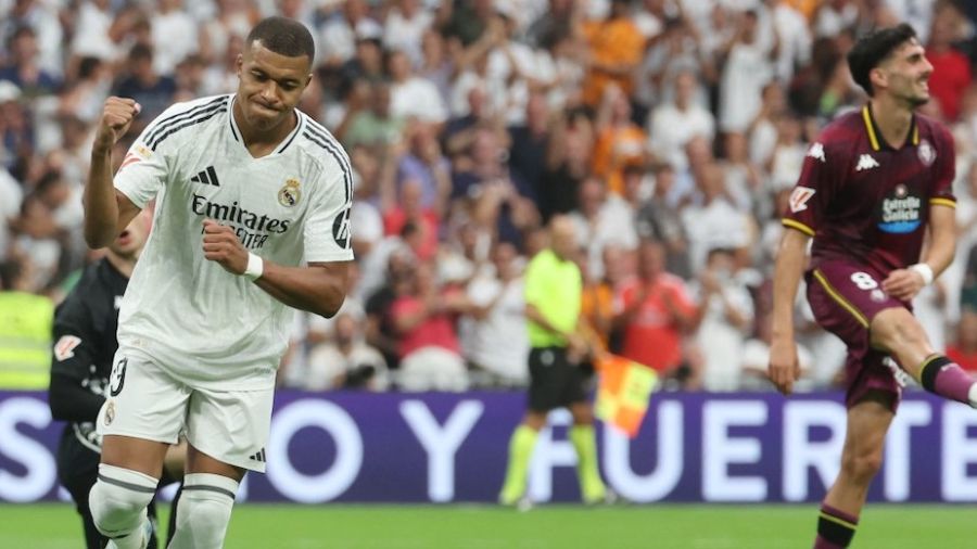Le Real Madrid domine Valladolid, Mbappé dans le dur