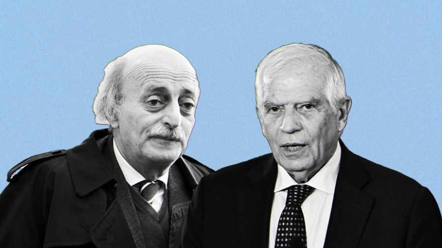 Josep Borrell rencontre Walid Joumblatt