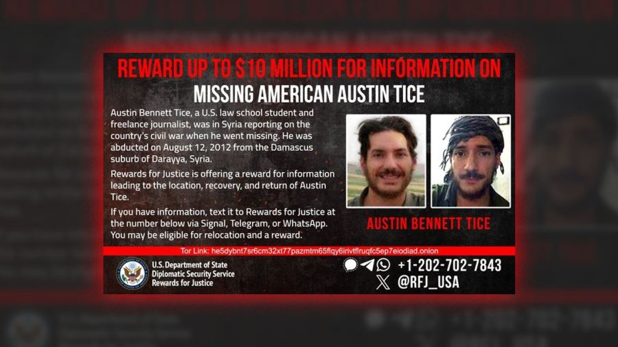 Rewards for Justice: 10 millions de dollars pour retrouver Austin Tice