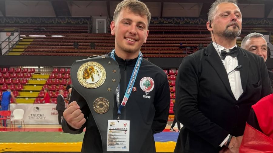 Wushu: Jad Daoud, la ceinture d’or libanaise en Italie