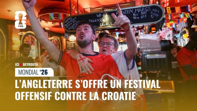 L’Angleterre s’offre un festival offensif contre la Croatie