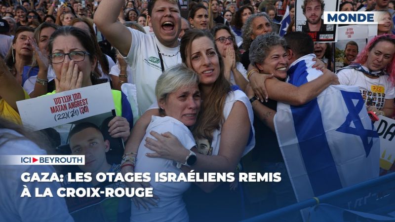 Gaza: les otages israéliens remis à la Croix-Rouge