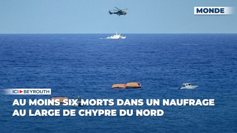 Au moins sept morts dans un naufrage au large de Chypre du Nord