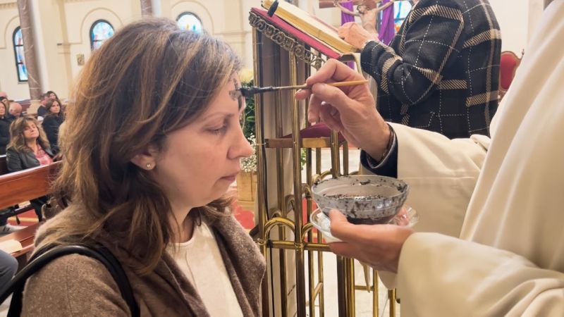 Célébration du lundi des Cendres à l'église Saint-Maron à Gemmayzé 