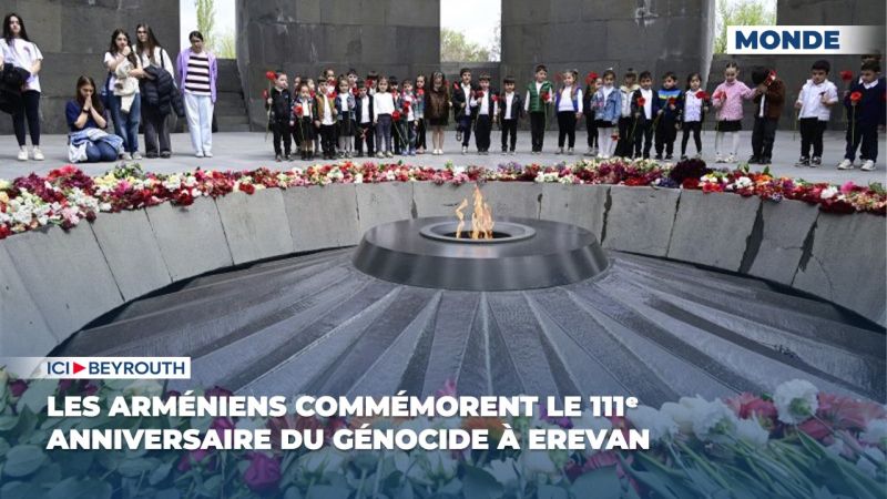 Les Arméniens commémorent le 111ᵉ anniversaire du génocide à Erevan