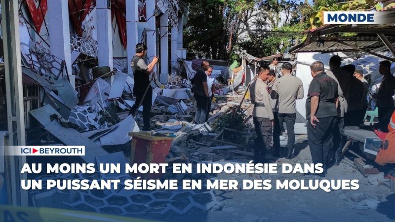 Au moins un mort en Indonésie dans un puissant séisme en mer des Moluques