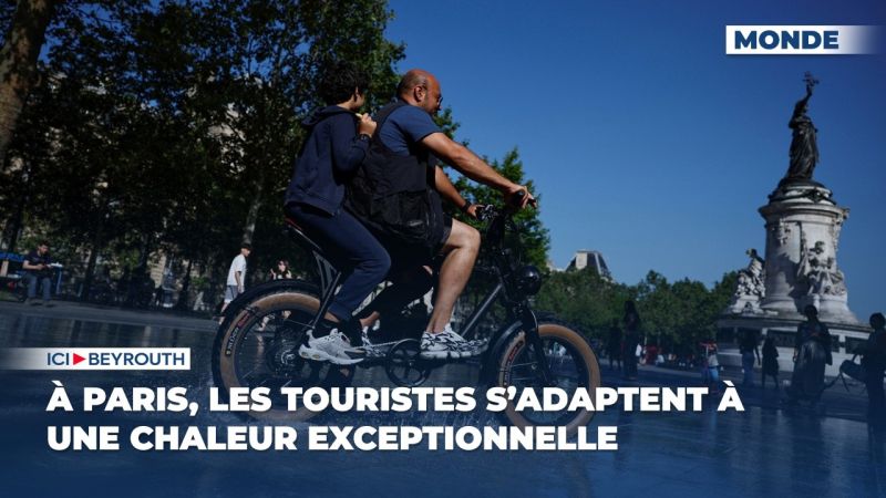 À Paris, les touristes s’adaptent à une chaleur exceptionnelle