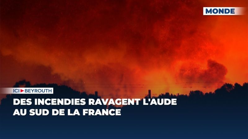 Des incendies ravagent l'Aude au Sud de la France