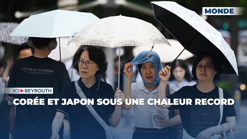 Corée et Japon sous une chaleur record
