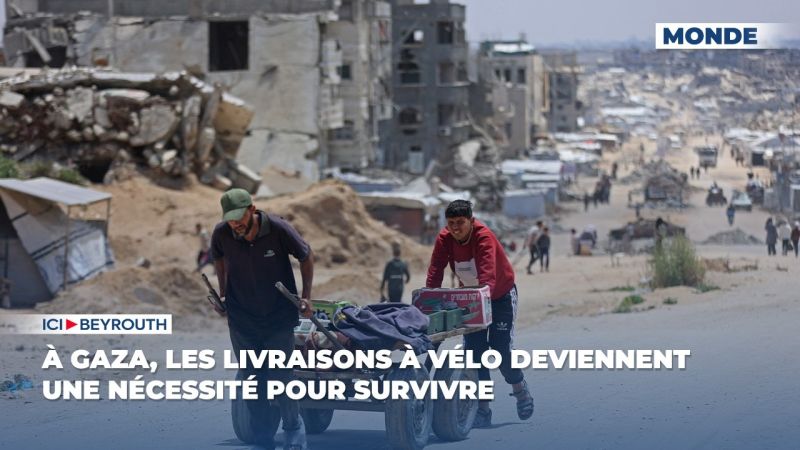 À Gaza, les livraisons à vélo deviennent une nécessité pour survivre