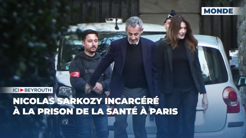 Nicolas Sarkozy incarcéré à la prison de la Santé à Paris