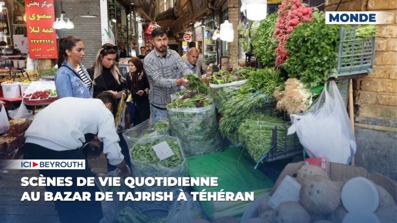 Scènes de vie quotidienne au bazar de Tajrish à Téhéran