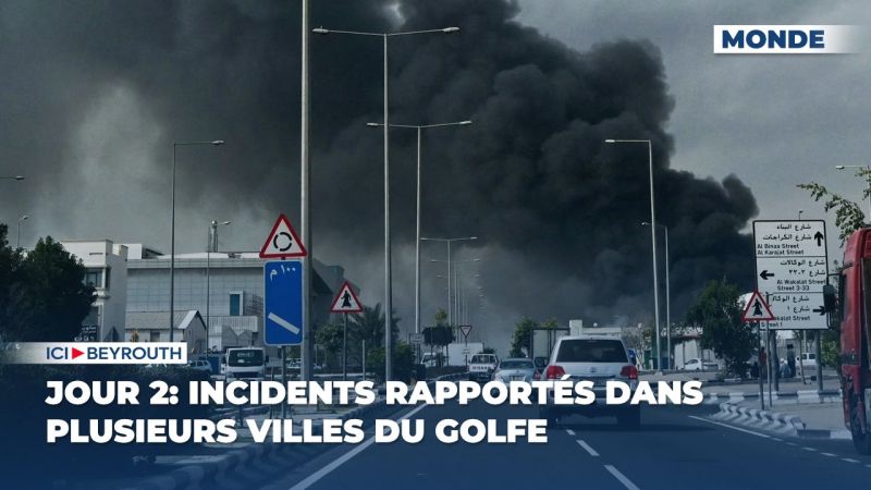 Iran, Jour 2: incidents rapportés dans plusieurs villes du Golfe