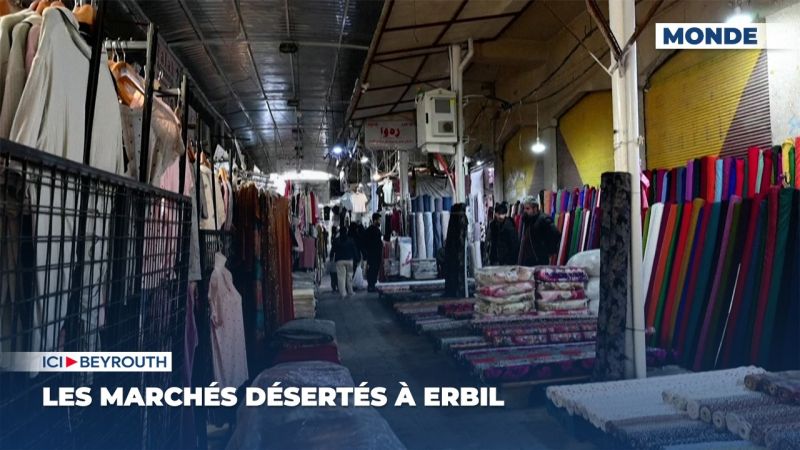 Les marchés désertés à Erbil