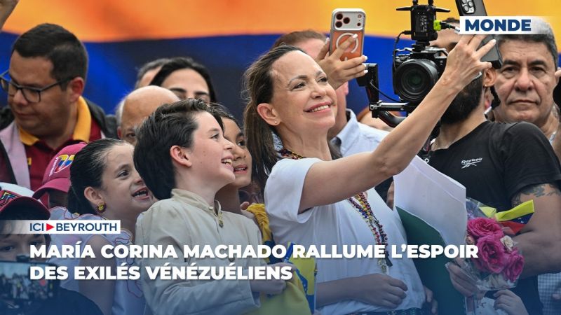 María Corina Machado rallume l’espoir des exilés vénézuéliens