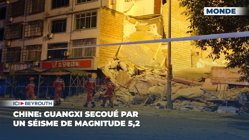 Chine: Guangxi secoué par un séisme de magnitude 5,2