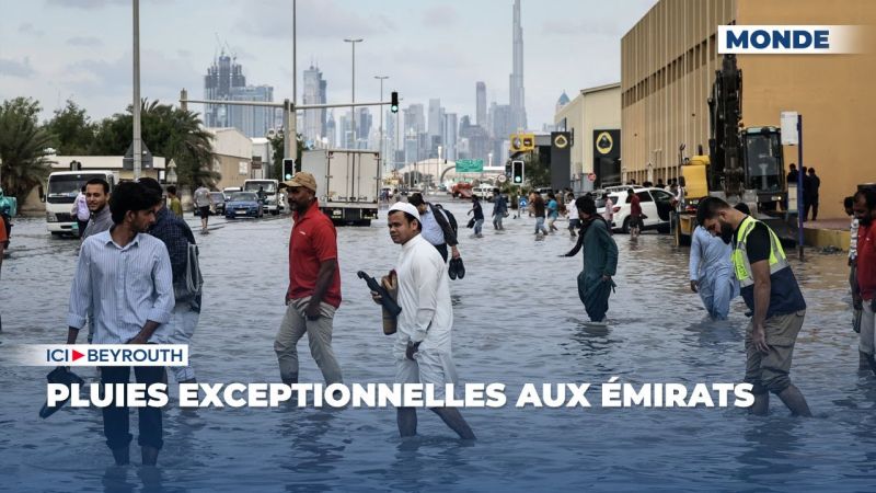 Pluies exceptionnelles aux Émirats