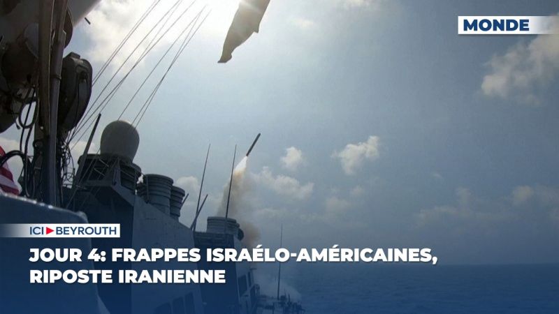 Jour 4: frappes israélo-américaines, riposte iranienne