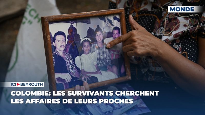 Colombie: les survivants cherchent les affaires de leurs proches