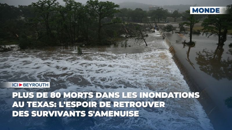 Plus de 80 morts dans les inondations au Texas: l'espoir de retrouver des survivants s'amenuise