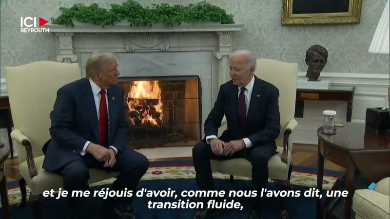 Donald Trump reçu à la Maison Blanche par Joe Biden