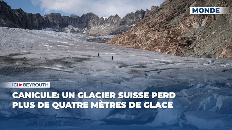 Canicule: un glacier suisse perd plus de quatre mètres de glace