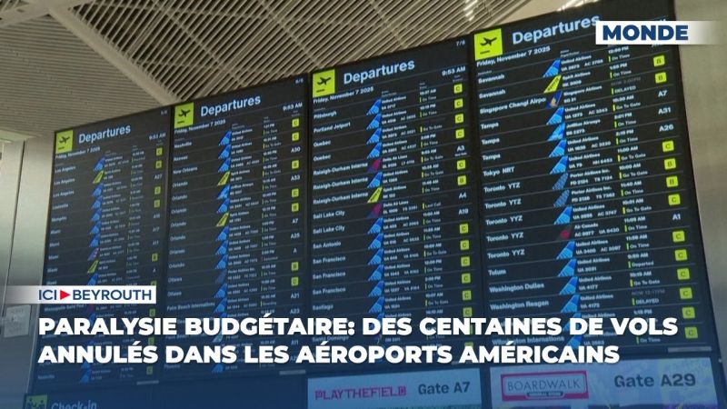 Paralysie budgétaire: des centaines de vols annulés dans les aéroports américains