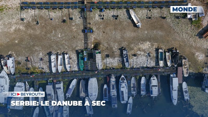 Serbie: le Danube à sec
