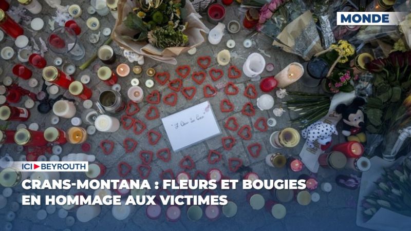 Crans-Montana : fleurs et bougies en hommage aux victimes