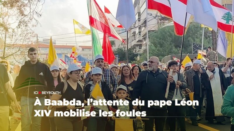À Baabda, l’attente du pape Léon XIV mobilise les foules