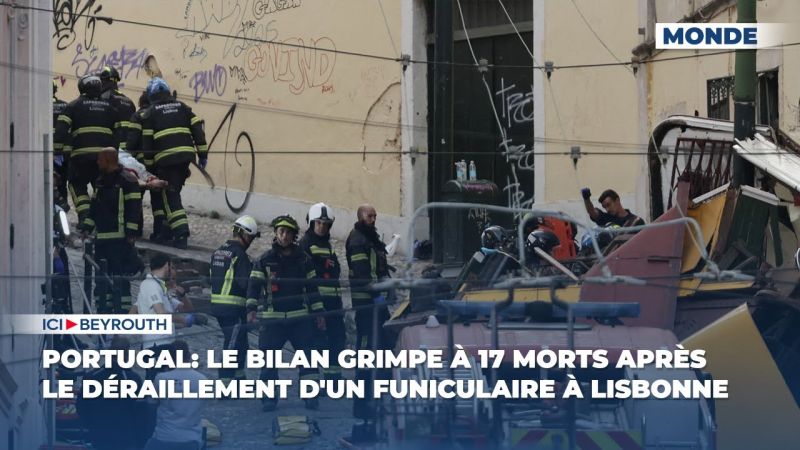 Portugal: le bilan grimpe à 17 morts après le déraillement d'un funiculaire à Lisbonne