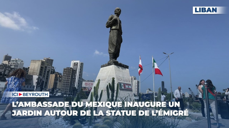 L’ambassade du Mexique inaugure un jardin autour de la statue de l’Émigré