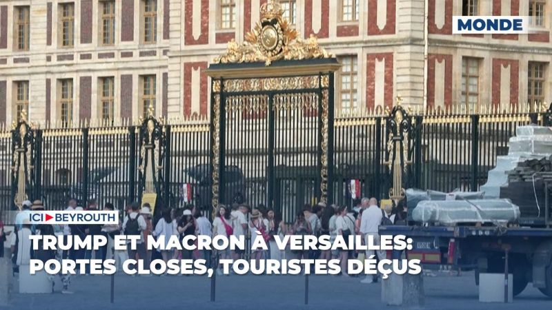 Trump et Macron à Versailles: portes closes, touristes déçus