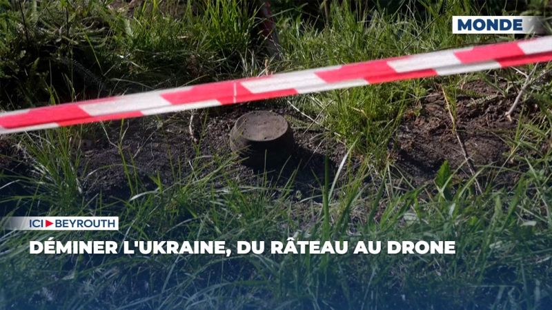 Déminer l'Ukraine, du râteau au drone