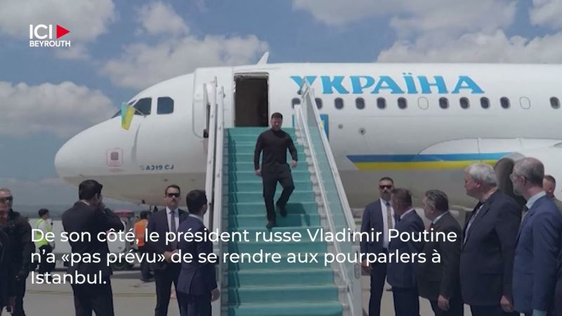 Zelensky en Turquie à la veille de pourparlers incertains sans Poutine